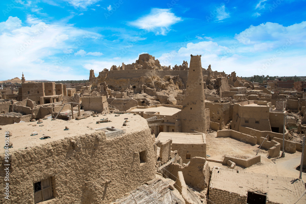 Beautiful view of the Old town of Siwa Oasis in Siwa, Egypt Beautiful view of the Old town of Siwa Oasis in Siwa, Egypt