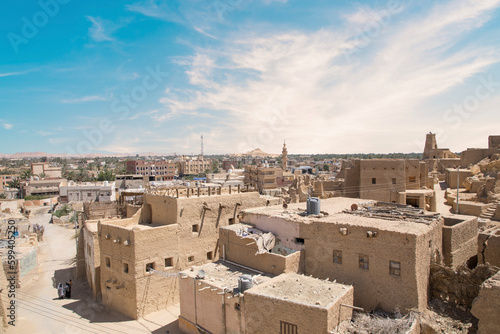 Obraz na płótnie Beautiful view of the Old town of Siwa Oasis in Siwa, Egypt w salonie