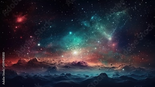 Planets, stars and galaxies in outer space showing the beauty of space exploration.