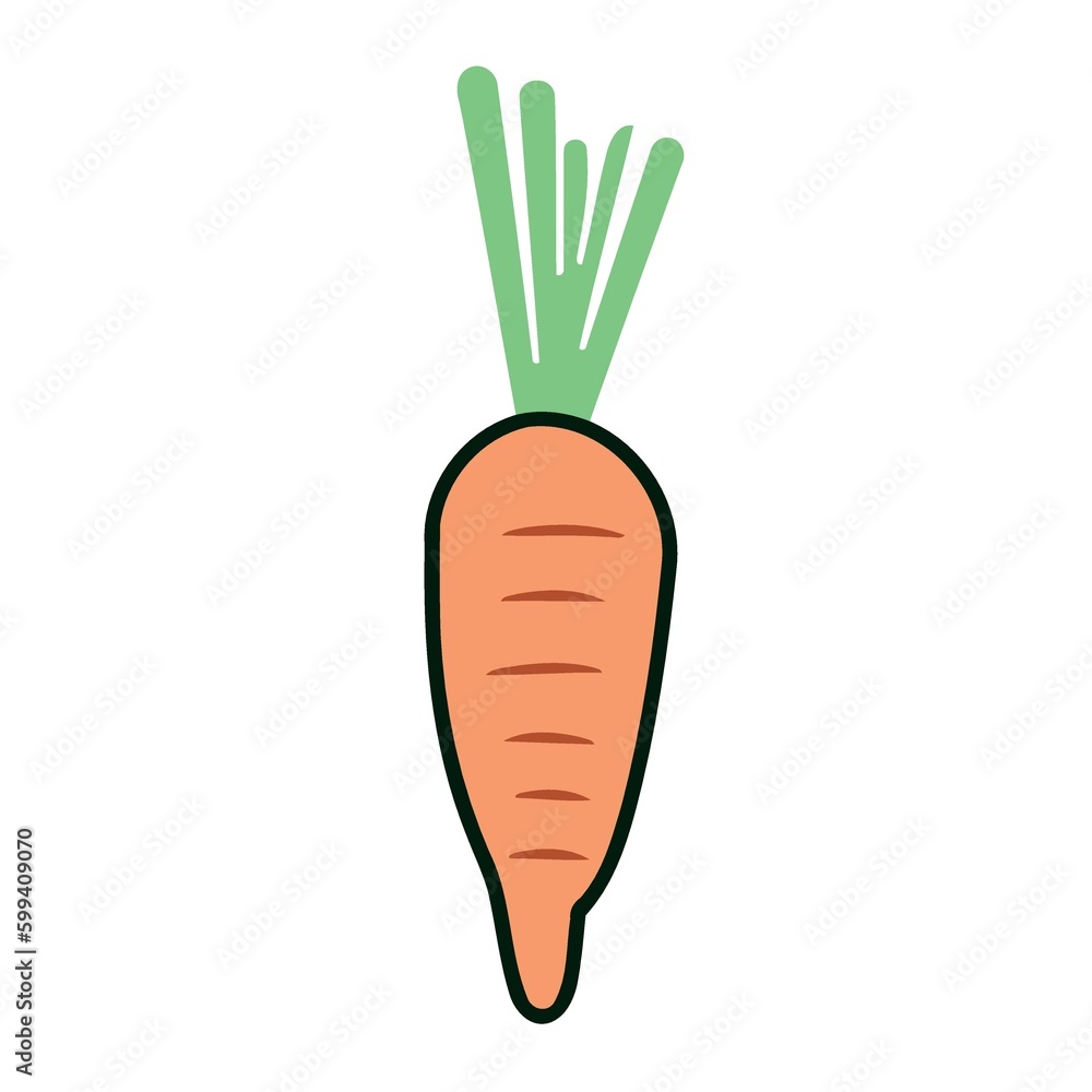 vegetable food a carrot created with Generative AI technology vegetable food a carrot created with Generative AI technology