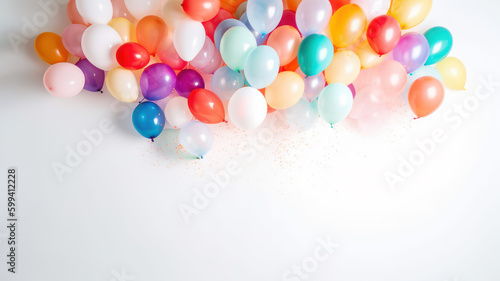Balloons background copyspace