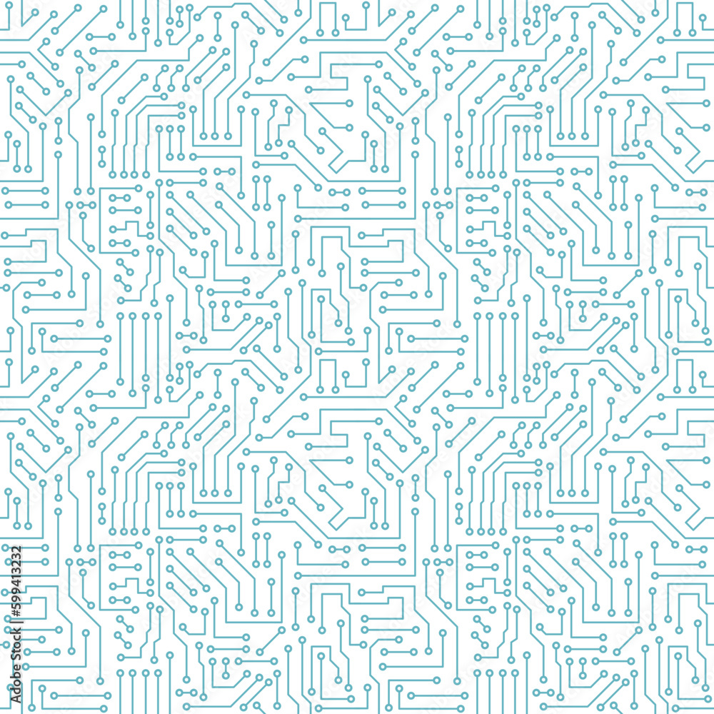 Computer circuit board seamless pattern Computer circuit board seamless pattern