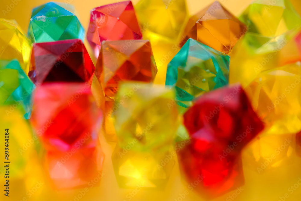 Multicolored crystal jewel background. Bright artificial gems. Multicolored crystal jewel background. Bright artificial gems.