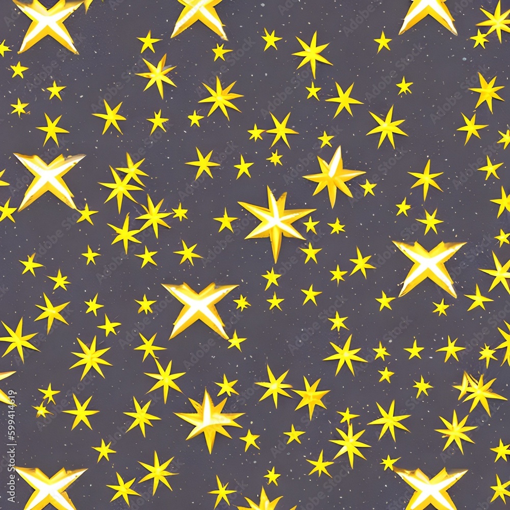 A repeating pattern of stars and triangles in shades of gold and silver3, Generative AI A repeating pattern of stars and triangles in shades of gold and silver3, Generative AI