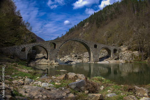 old stone bridge in Bulgaria