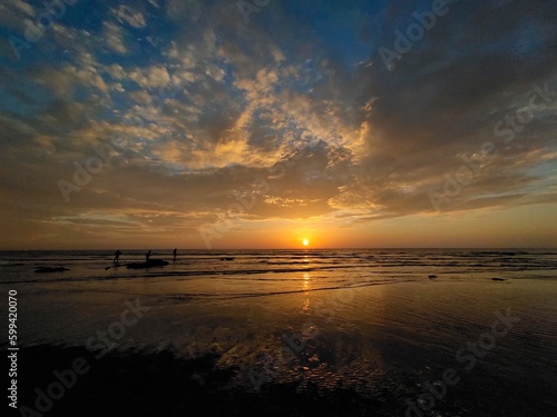 sunset at the beach