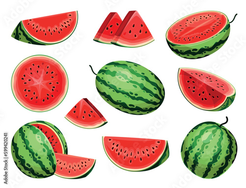 Set of watermelons