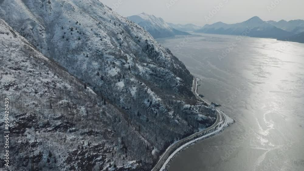 custom made wallpaper toronto digitalAerial view of Beluga point in Alaska