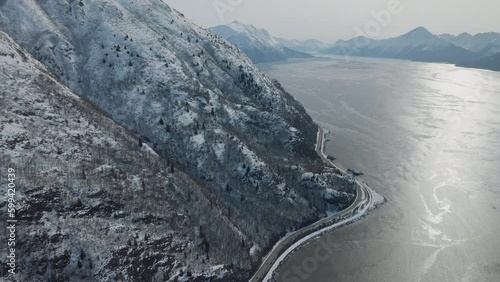 Wallpaper Mural Aerial view of Beluga point in Alaska Torontodigital.ca
