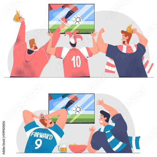 Football fans set
