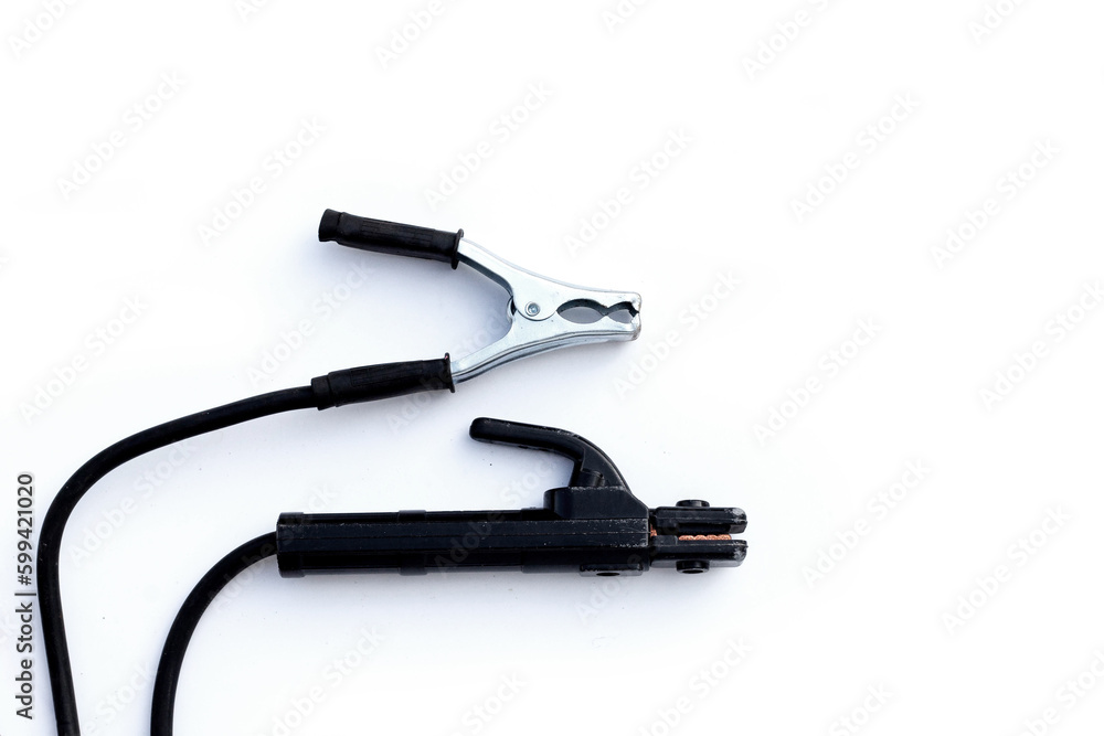 Welding equipment on white background. Welding equipment on white background.