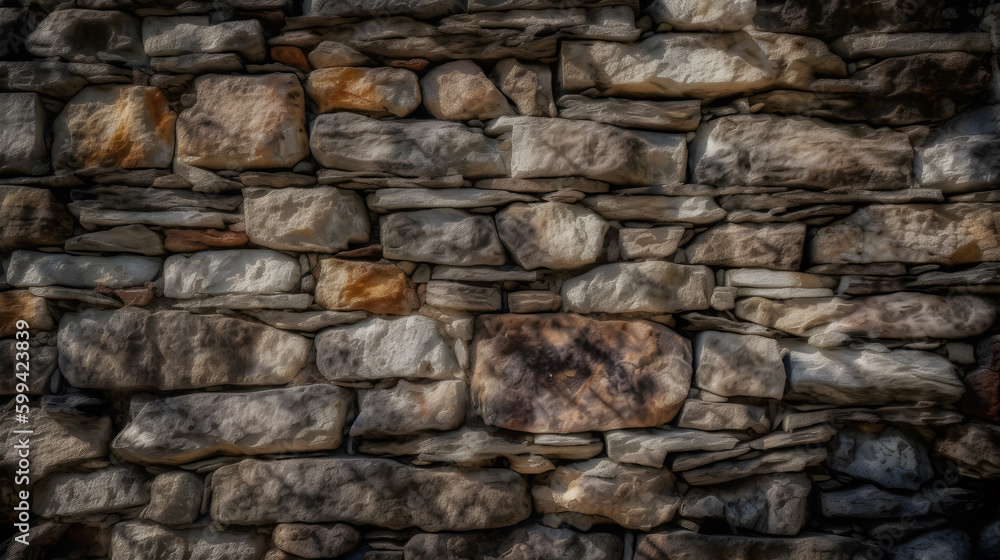 Fototapeta premium ancient stone wall texture ,generative ai