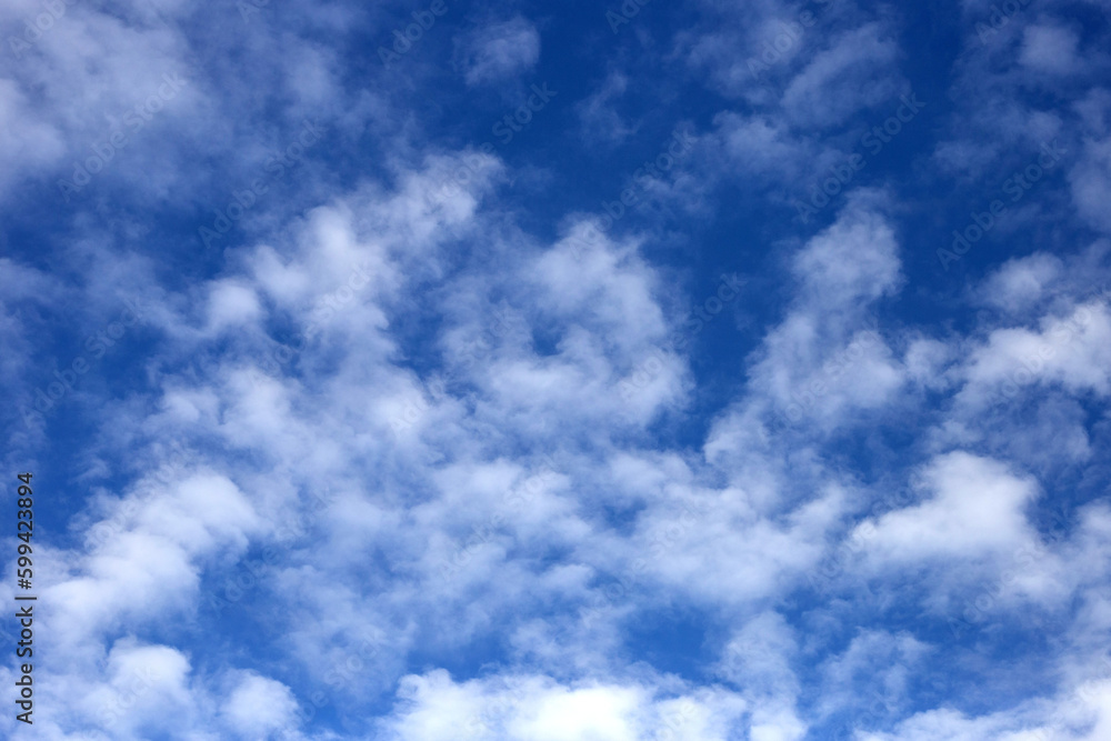Fototapeta premium Blue sky with white clouds