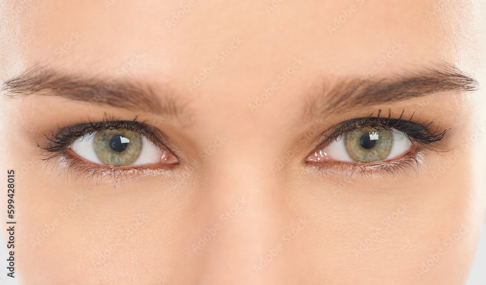 Effortlessly alluring. Cropped closeup shot of a beautiful young models eyes. Effortlessly alluring. Cropped closeup shot of a beautiful young models eyes.