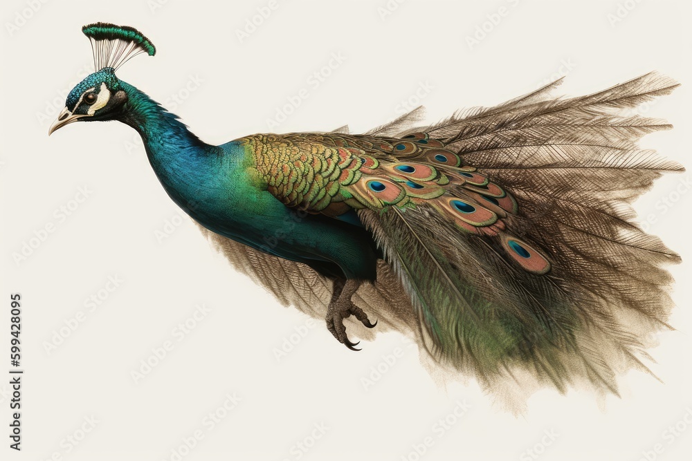 Obraz premium peacock with feathers