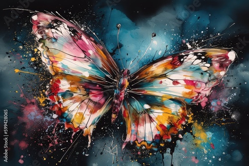 background with butterfly © Man888
