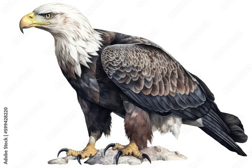 golden eagle isolated on white golden eagle isolated on white
