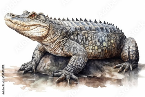 alligator isolated on white