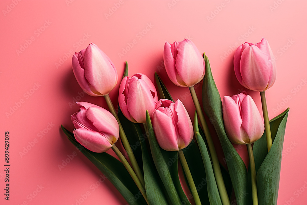 Obraz premium Pink tulips