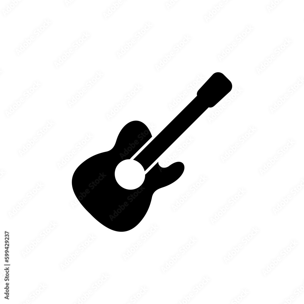 Guitar icon vector. musical instrument sign Guitar icon vector. musical instrument sign