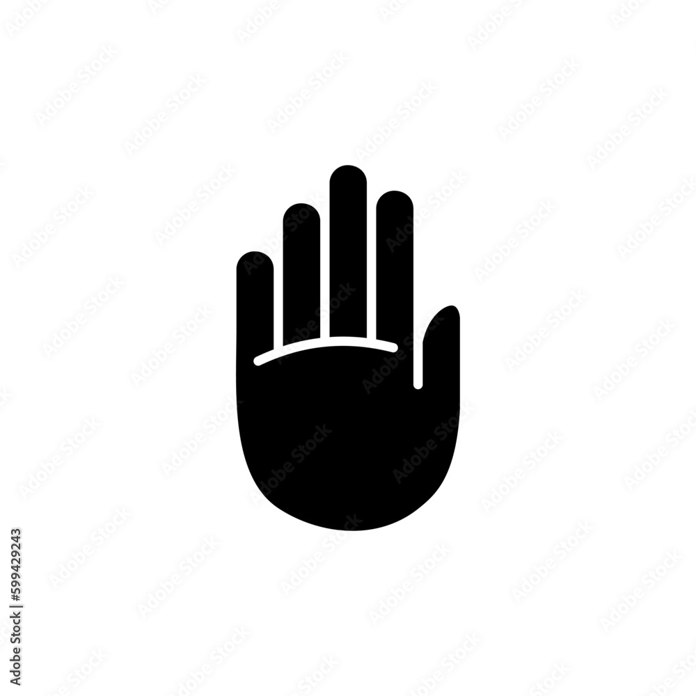 Hand icon vector. hand symbols. palm Hand icon vector. hand symbols. palm