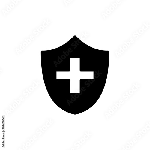 Health insurance icon vector. medical insurance icon