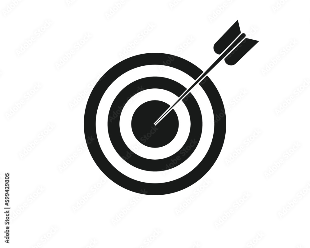 Target icon vector ,Goal achievement concept Target icon vector ,Goal achievement concept