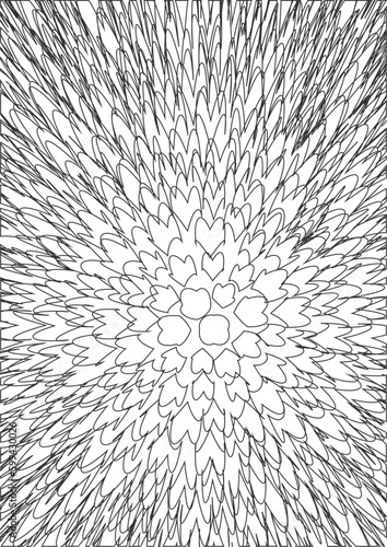 black and white background Use lines to create images, giving feelings, soaring, purpose.