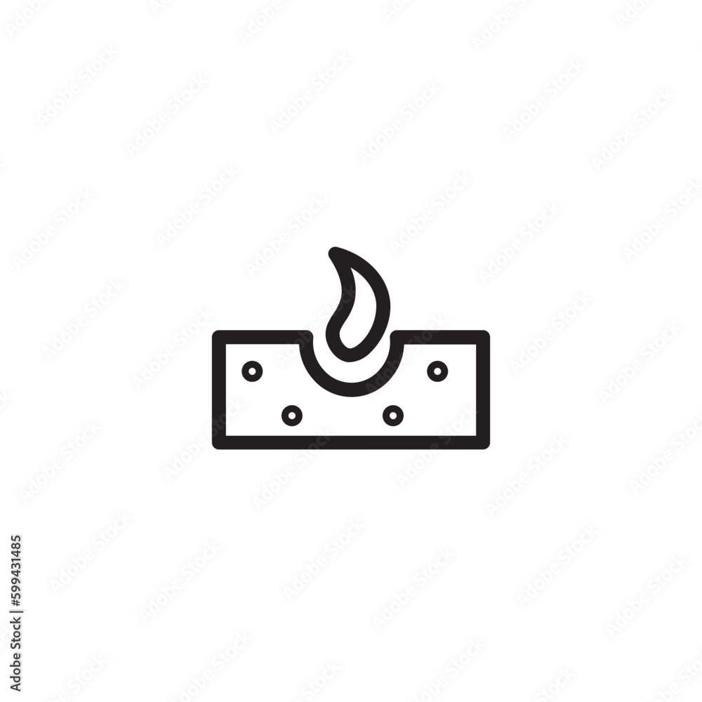 Beauty Hair Medical Outline Icon Beauty Hair Medical Outline Icon