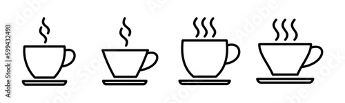 coffee cup icon vector illustration. cup a coffee sign and symbol