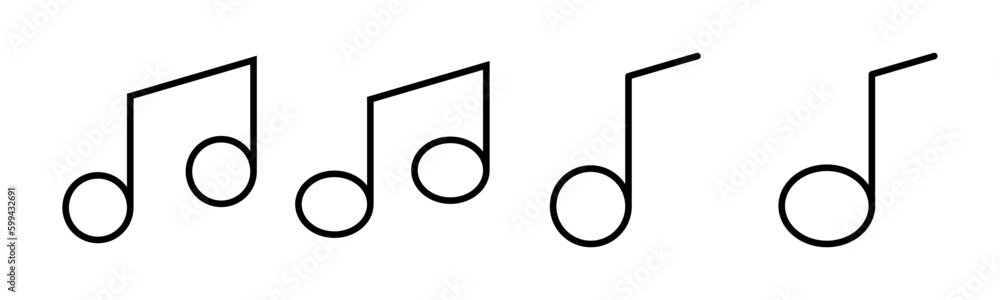 Music icon vector illustration. note music sign and symbol Music icon vector illustration. note music sign and symbol