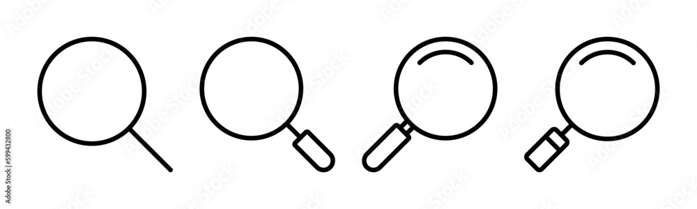 Search icon vector illustration. search magnifying glass sign and symbol Search icon vector illustration. search magnifying glass sign and symbol