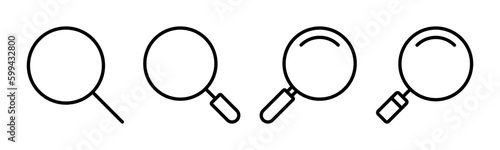 Search icon vector illustration. search magnifying glass sign and symbol
