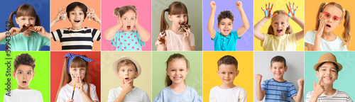 Collage of different little...