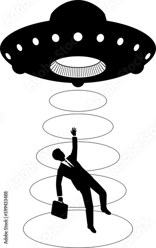 UFOにさらわれる男性会社員