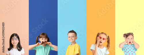Group of different children...