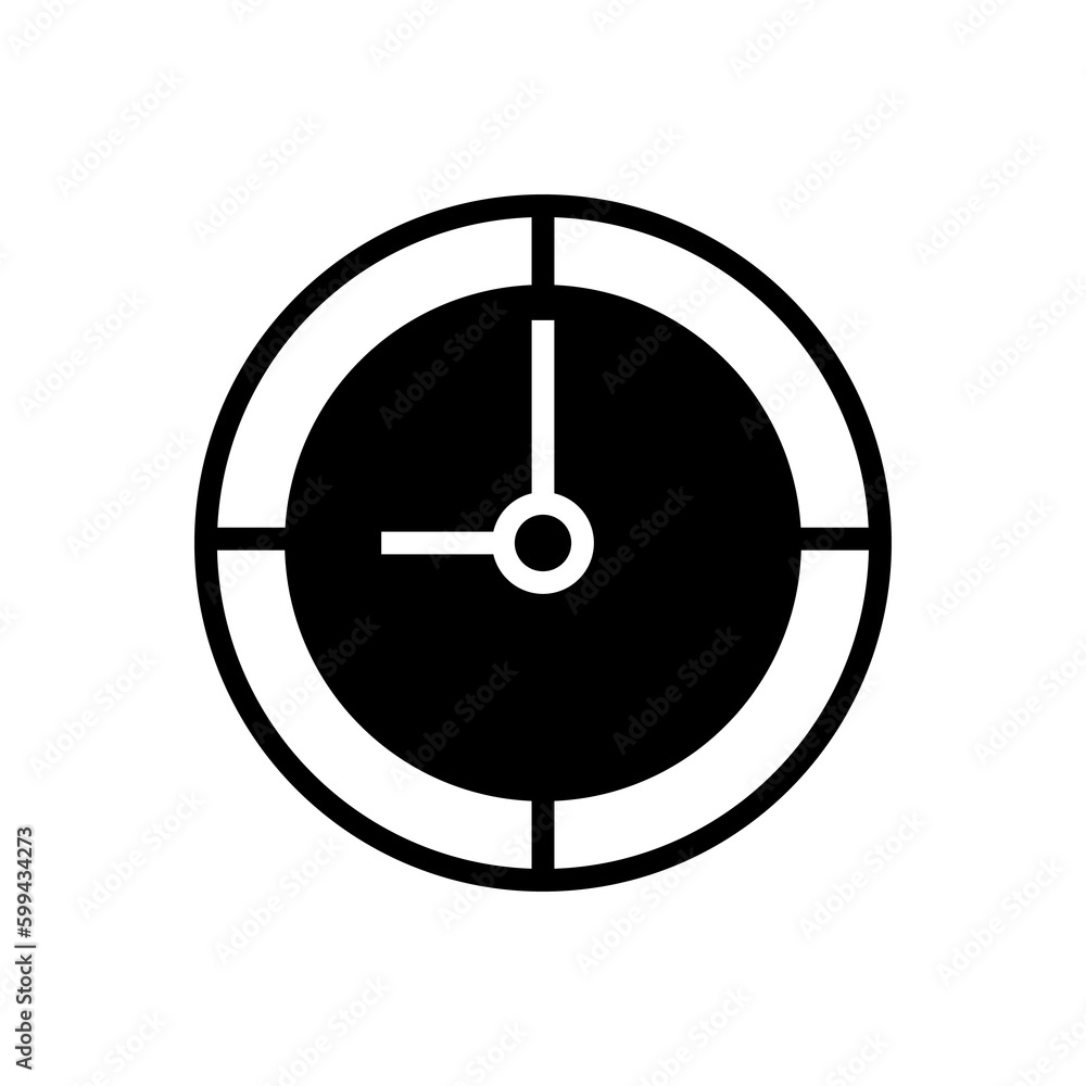 Clock icon,vector illustration. clock icon illustration isolated on White background..eps