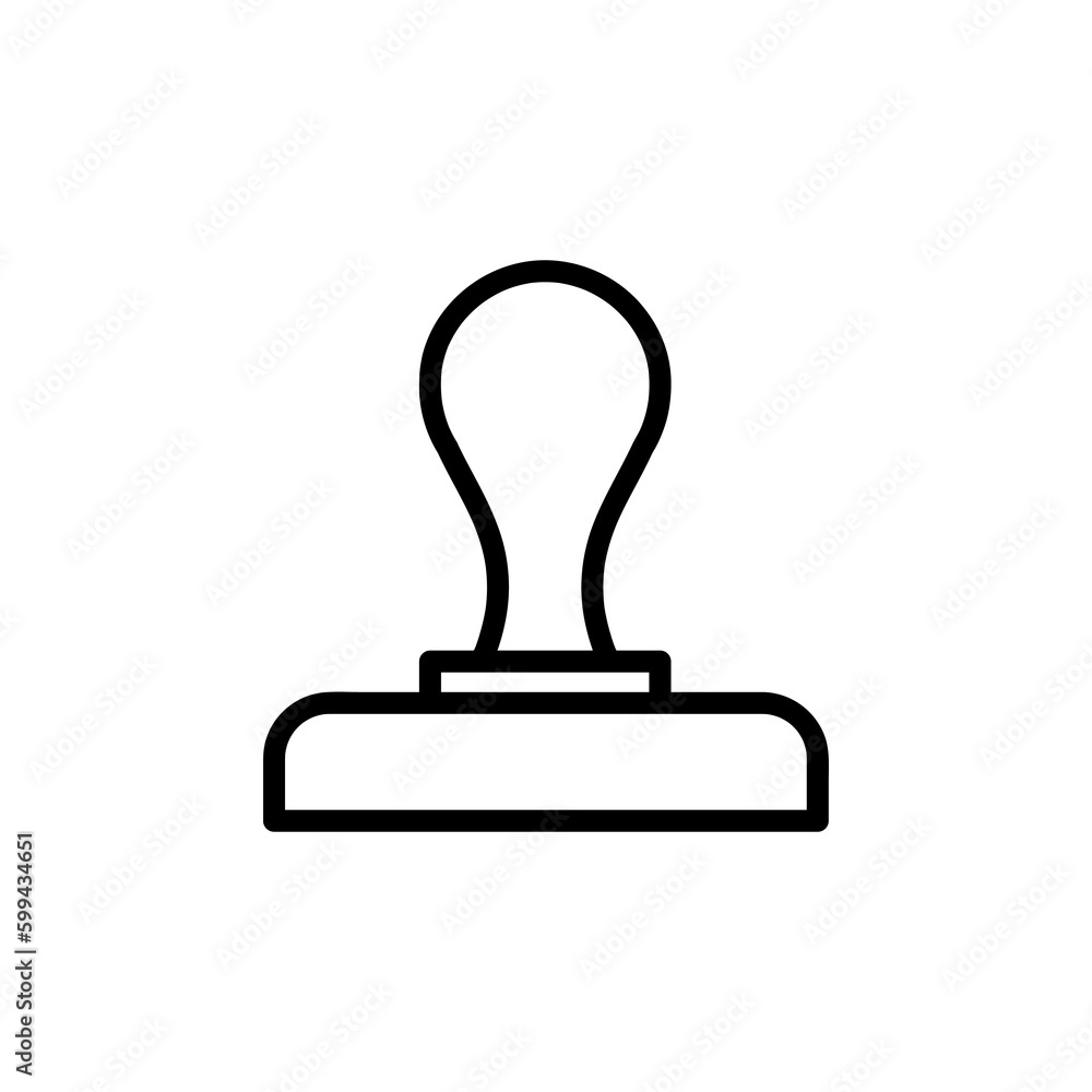 Stamp icon, vector illustration. stamp icon illustration isolated on white background Stamp icon, vector illustration. stamp icon illustration isolated on white background