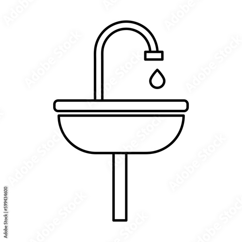 Sink icon,vector illustration. sink icon illustration isolated on White background