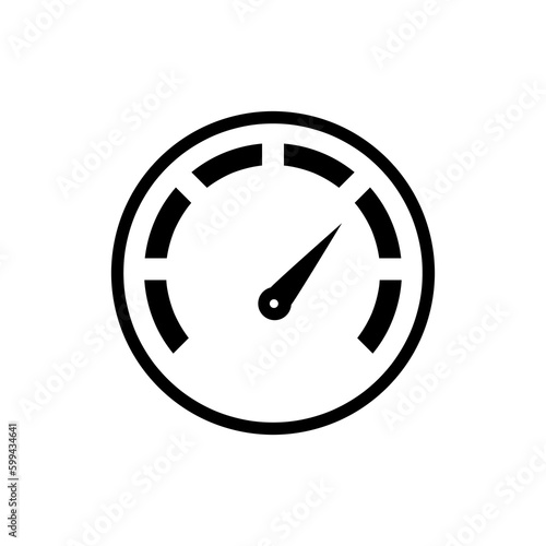 Speedometer icon, vector illustration. speedometer icon illustration isolated on white background.eps