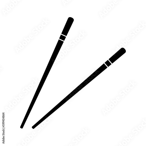 vector chopsticks icon illustration on white background..eps