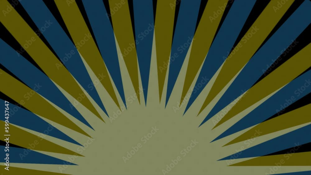 Vidéo Stock ray line comic radial background loop motion graphics video ...