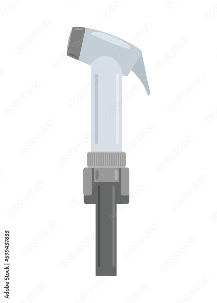 Toilet sprayer. Simple flat illustration. Toilet sprayer. Simple flat illustration.