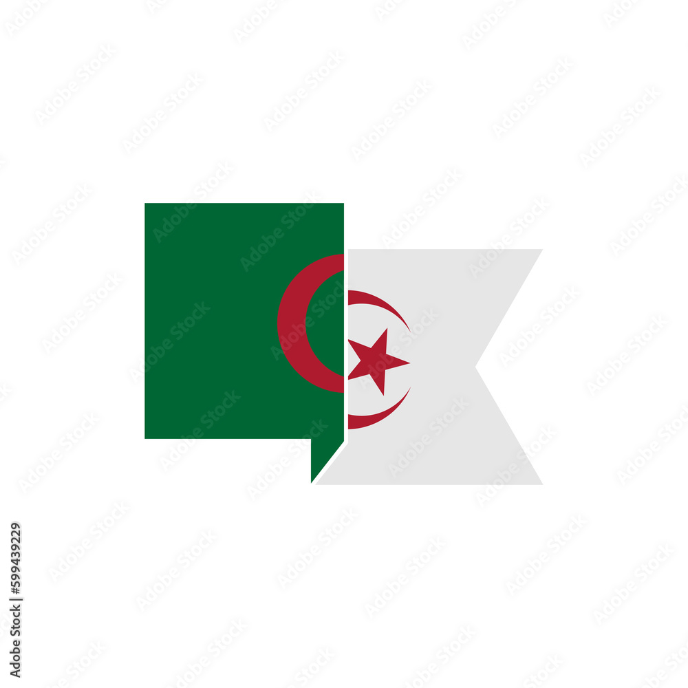 Algeria flags icon set, Algeria independence day icon set vector sign symbol Algeria flags icon set, Algeria independence day icon set vector sign symbol