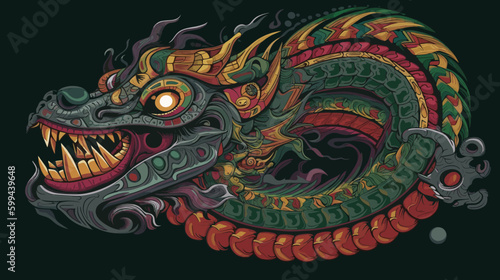 Quetzalcoatl, the mythical Aztec deity