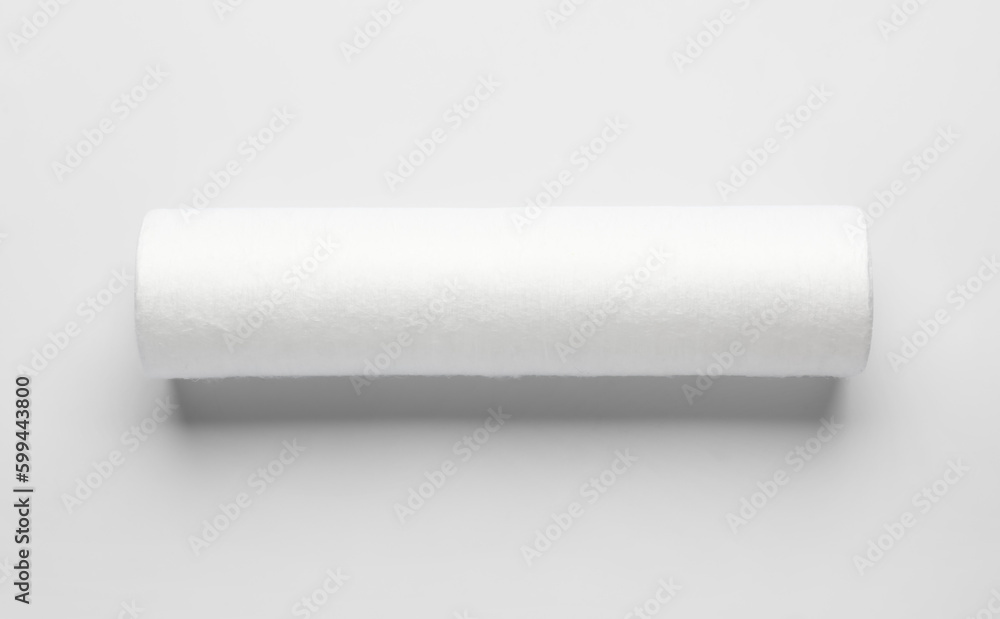 Obraz premium New water filter cartridge on grey background