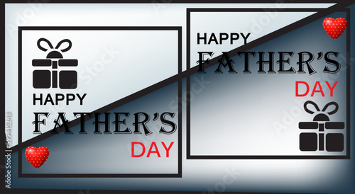 Stop sign background black happy father's day.For design background fahter's . photo