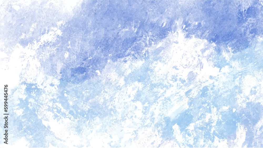 Fototapeta premium Abstract blue watercolor background.Hand painted watercolor. vector
