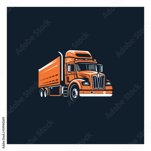 Trucking Apparel strong and power full logo simple and modern logo photo