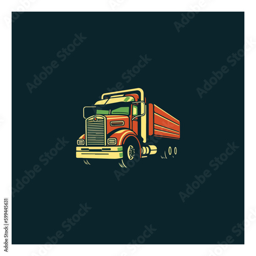 Trucking Apparel strong and power full logo simple and modern logo